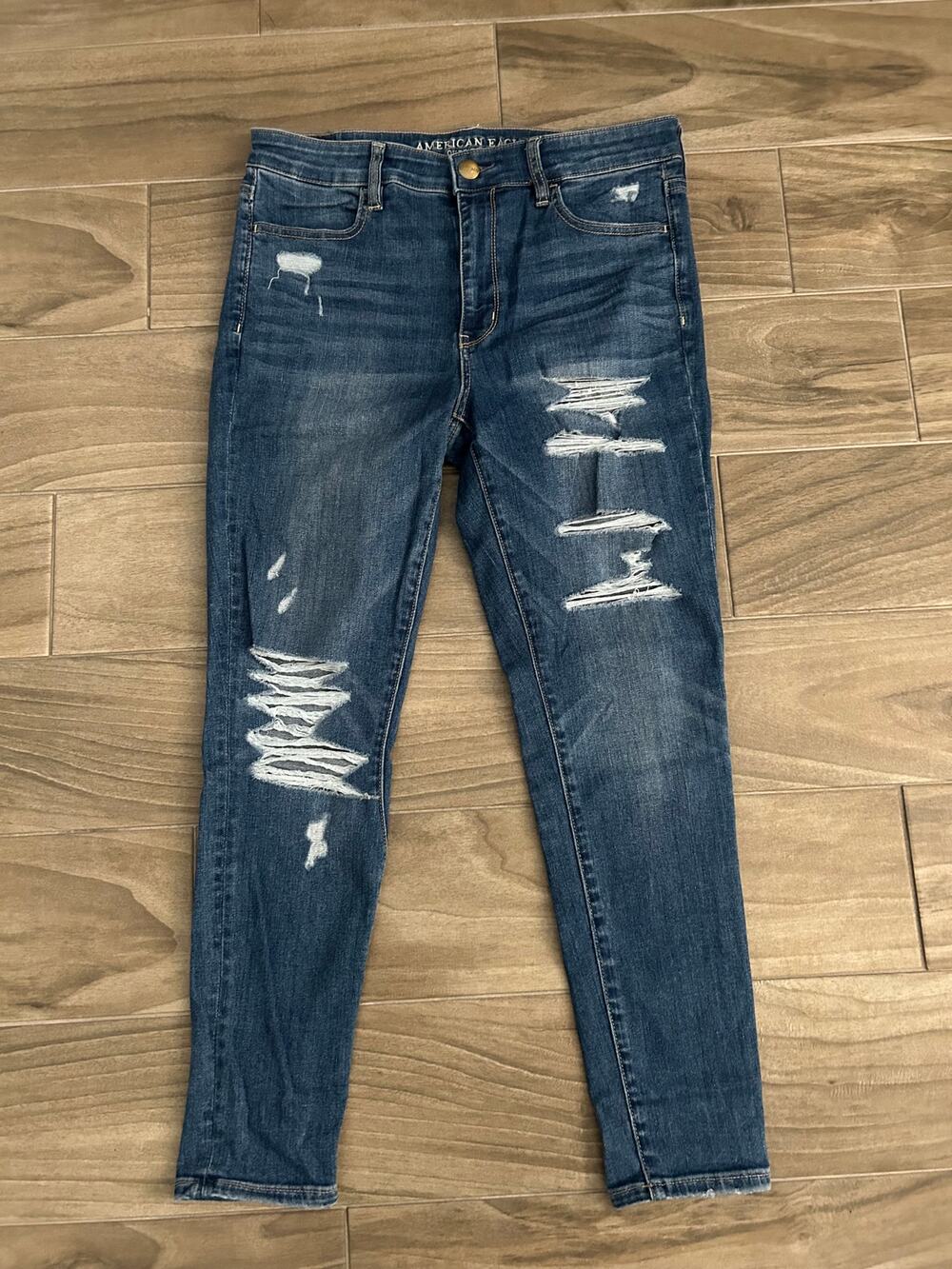 AMERICAN EAGLE HI-RISE JEGGING JEANS SIZE 12 SHORT